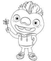 Flower Elemental Coloring Page