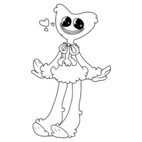 Kissy Missy Dress Coloring Page