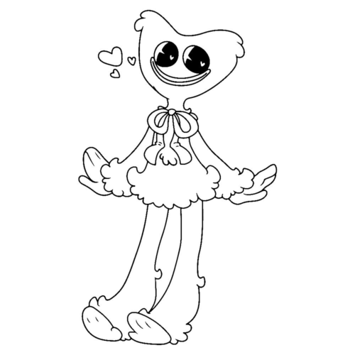 Kissy Missy Dress Coloring Page
