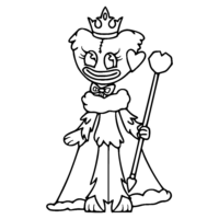 Kissy Missy Queen Coloring Page