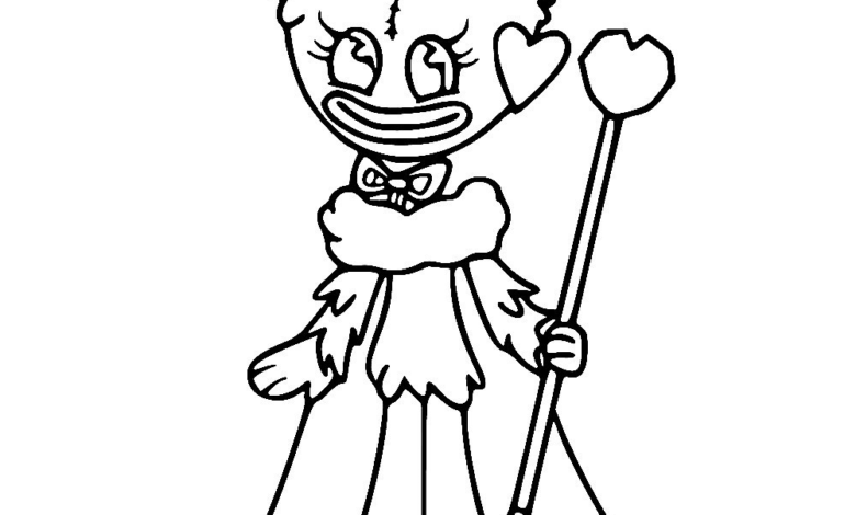 Kissy Missy Queen Coloring Page