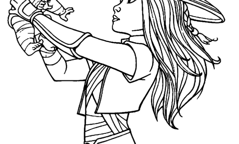 Last Dragon Raya Noi Coloring Page