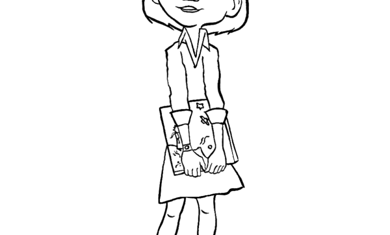 Little Prince Girl Coloring Page