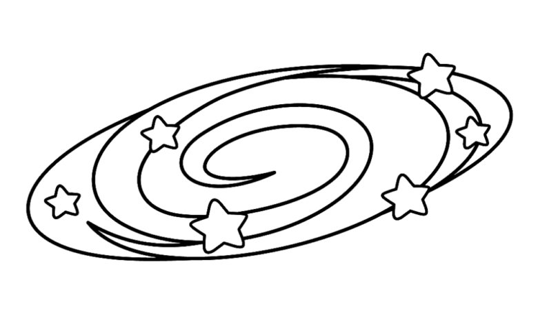 Milky Way Stars Coloring Page