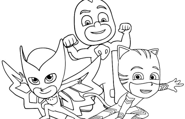 Pjmask Heroes Coloring Page