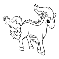 Pokemon Fire Ponyta Coloring Page Pokemon Fire Ponyta Coloring Page
