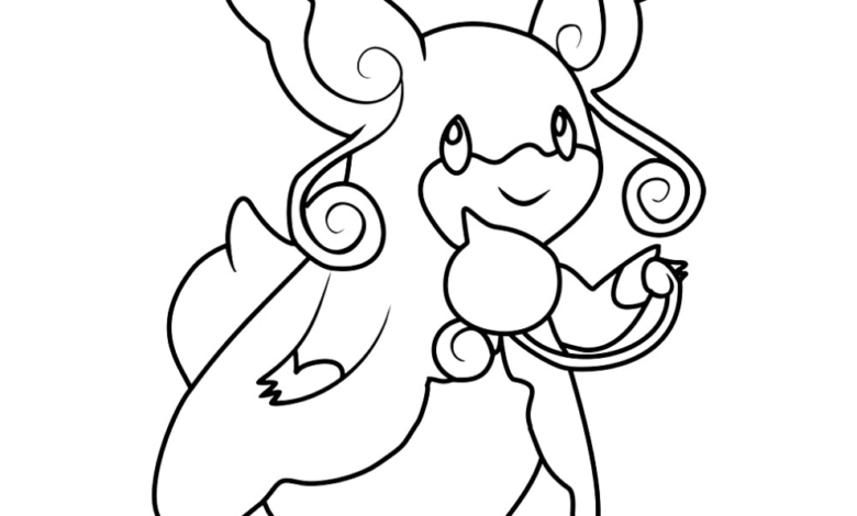 Pokemon Mega Audino Coloring Page