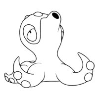 Pokemon Octillery Easy Coloring Page