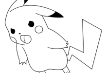 Pokemon Pikachu Attack Coloring Page