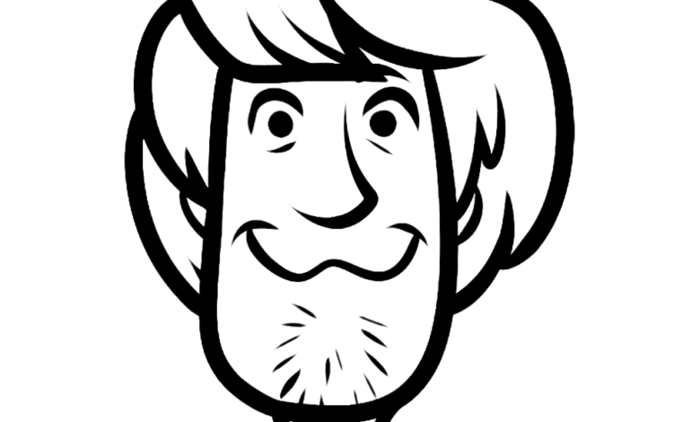 Scooby Doo Shaggy Easy Coloring Page