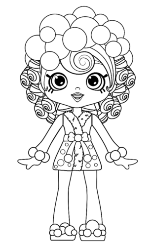 Shopkins Bableysha Girl Coloring Page