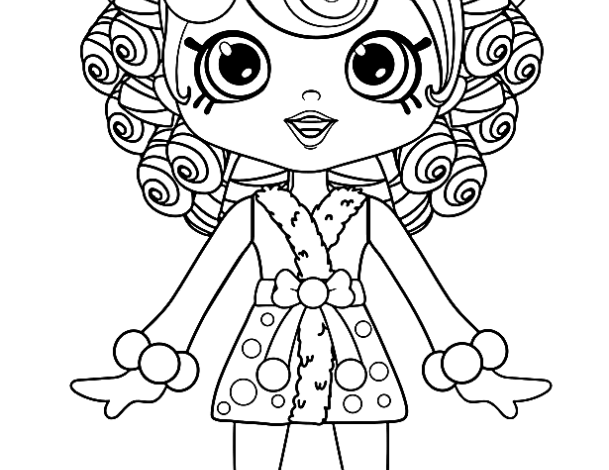 Shopkins Bableysha Girl Coloring Page