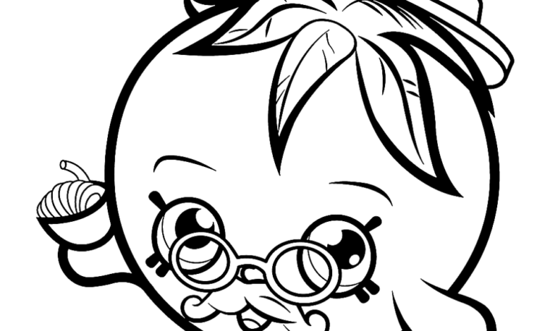 Shopkins Papa Tomato Coloring Page