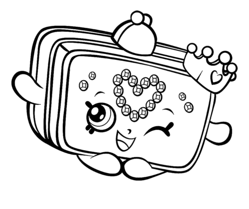 Shopkins Princess Poor Coloring Page