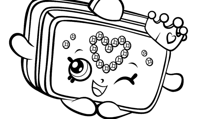 Shopkins Princess Poor Coloring Page