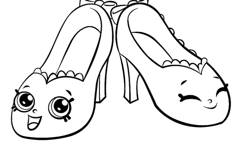 Shopkins Shoes Coloring Page