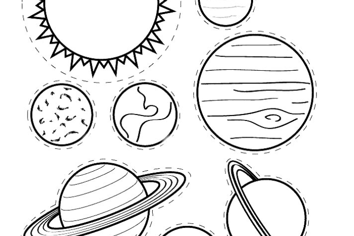 Solar System Planets Coloring Page