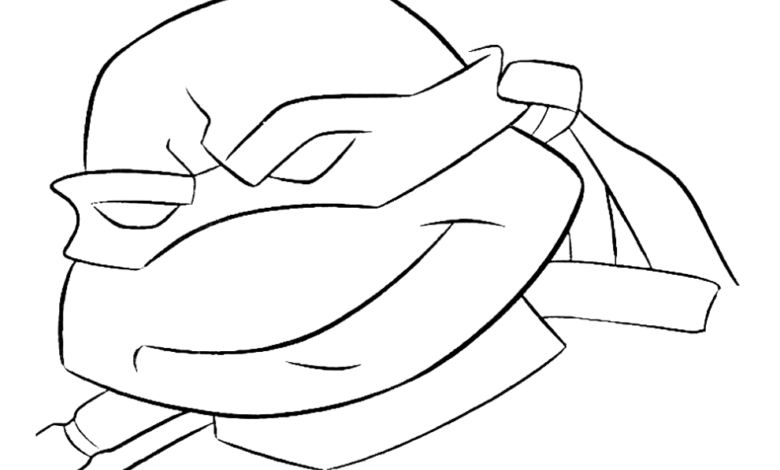TMNT Ninja Grins Coloring Page