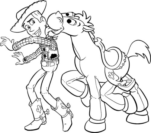 Toy Story Donkey Coloring Page