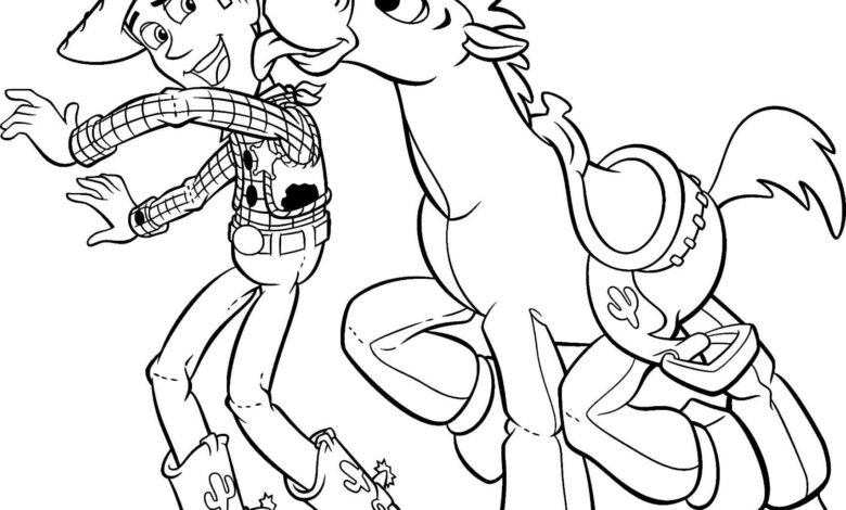Toy Story Donkey Coloring Page