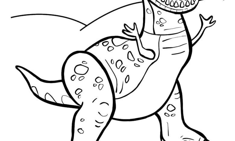 Toy Story Rex Coloring Page