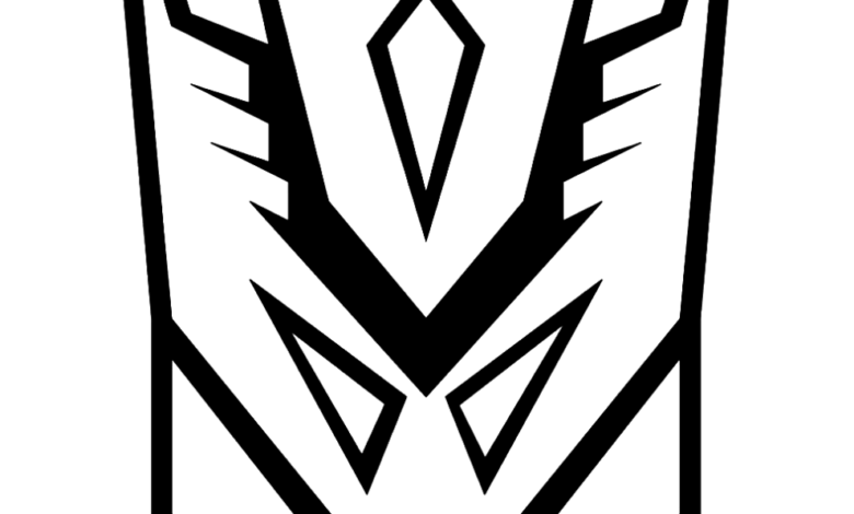 Transformers Decepticon Symbol Coloring Page