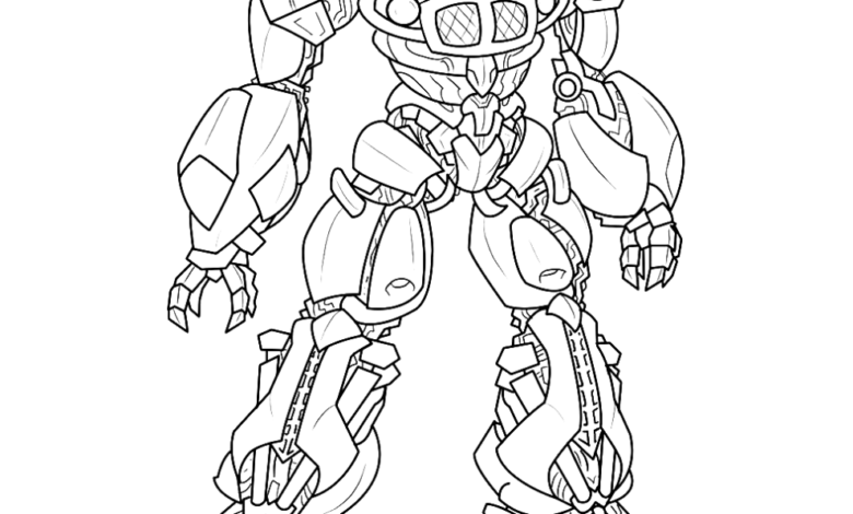 Transformers Jazz Easy Coloring Page