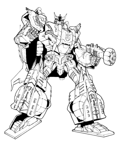 Transformers Megatron Hard Coloring Page