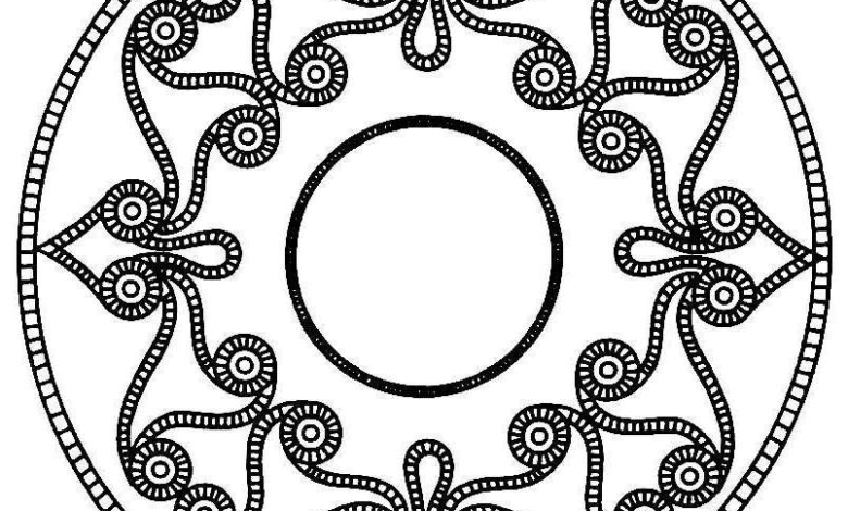 Aesthetic Celtic Mandalar Adults Coloring Page