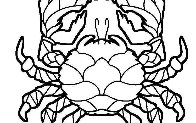 Animal Perfect Crab Coloring Page