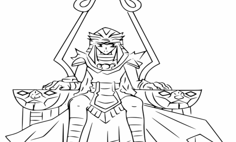 Anime Abidos Yugioh Coloring Page