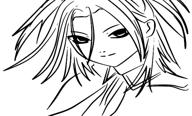 Anime Akua Shuzen Coloring Page