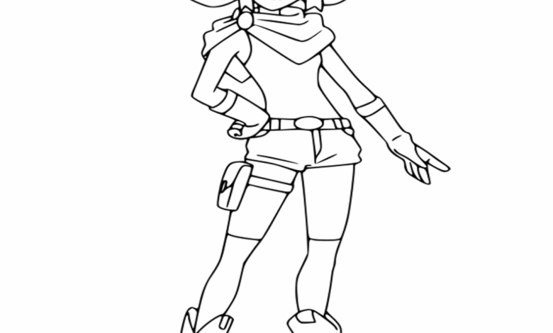 Anime Battalia Girl Zoids Wild Coloring Page