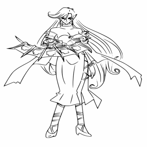 Anime Camula Yugioh Coloring Page