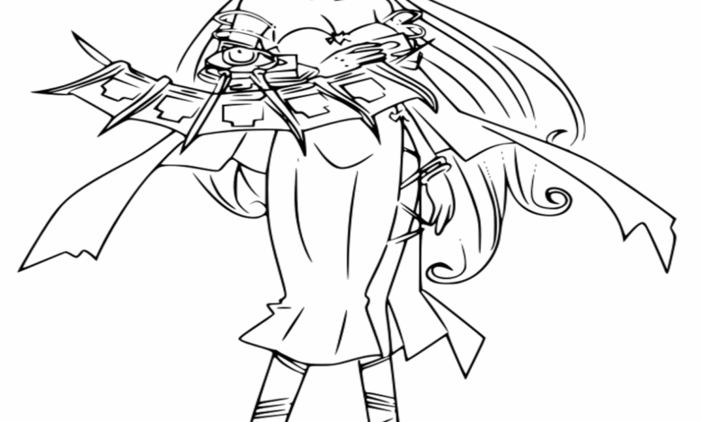 Anime Camula Yugioh Coloring Page