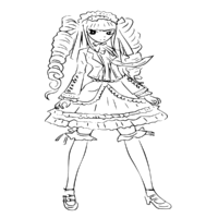 Anime Celestia Ludenberg Danganronpa Coloring Page Anime Celestia Ludenberg Danganronpa Coloring Page