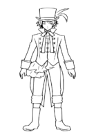 Anime Drossel Cainz Black Butler Coloring Page