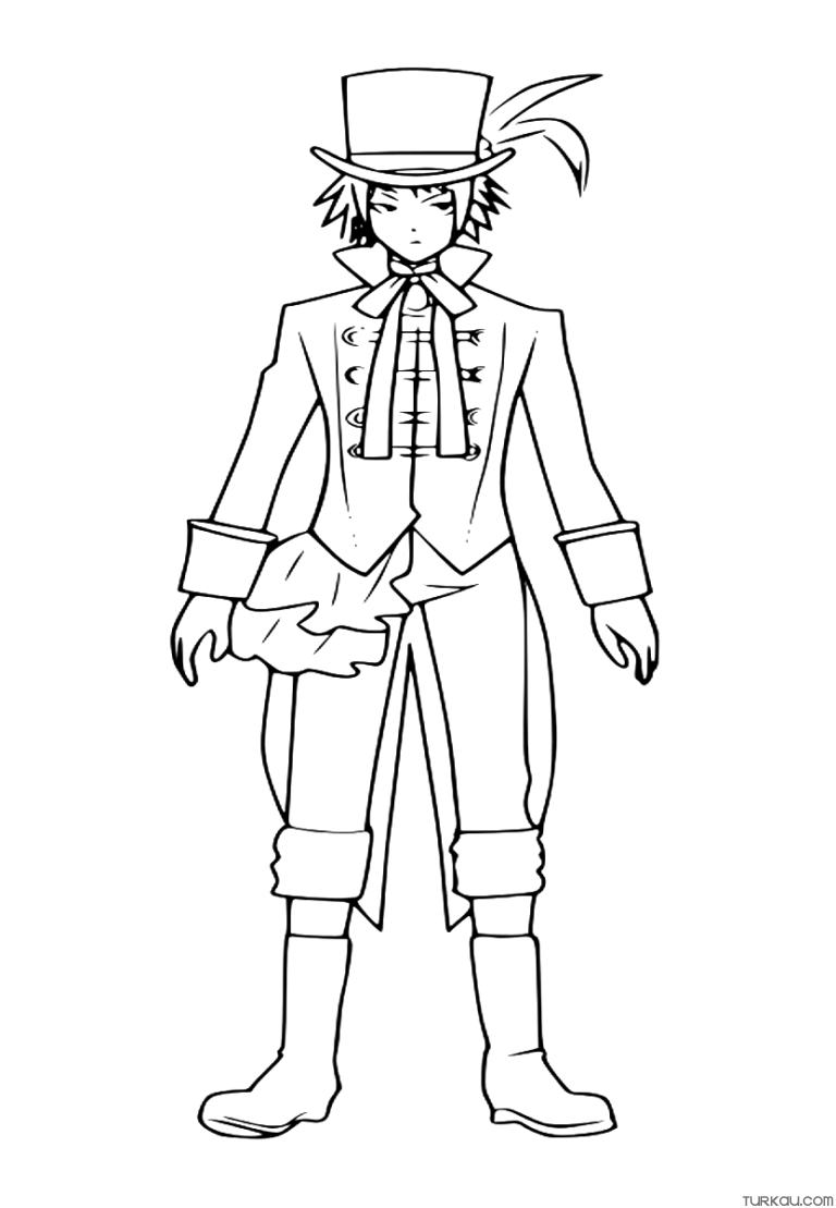 Anime Drossel Cainz Black Butler Coloring Page Turkau anime-drossel-cainz-black-butler-coloring-page-turkau