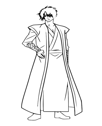 Anime Hak Son Coloring Page