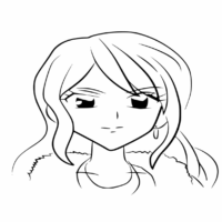 Anime Higashiyama Kaoruko Kirarin Coloring Page