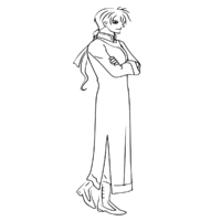 Anime Jae Ha Coloring Page