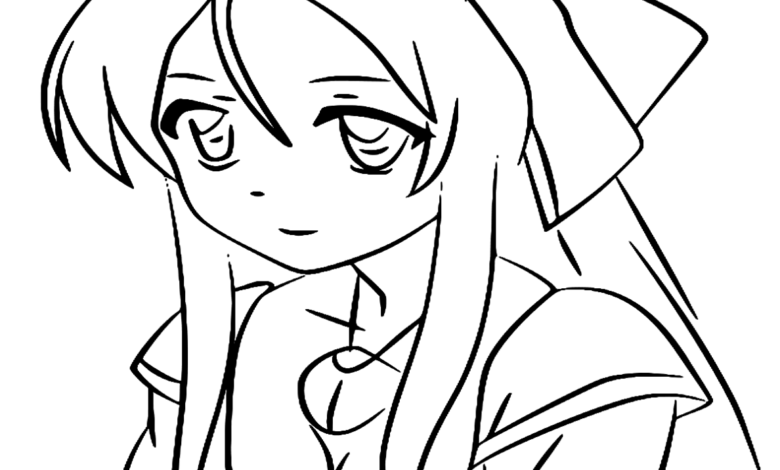 Anime Jessica Coloring Page