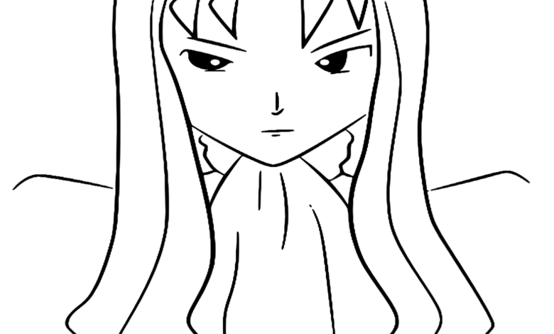 Anime Karin Desiree Coloring Page