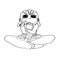 Anime Koroji Coloring Page