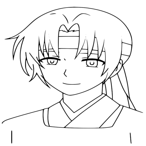 Anime Min soo Akatsuki Coloring Page