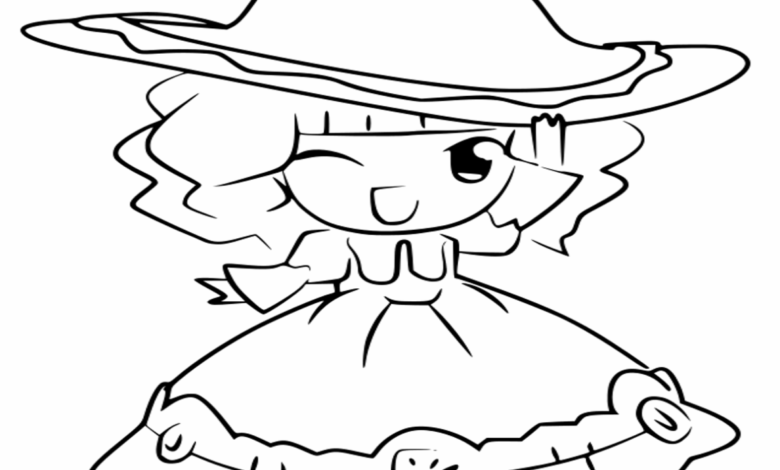 Anime Nana Girl Coloring Page
