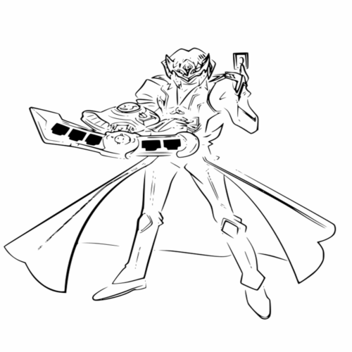 Anime Nightshroud Yugioh Coloring Page