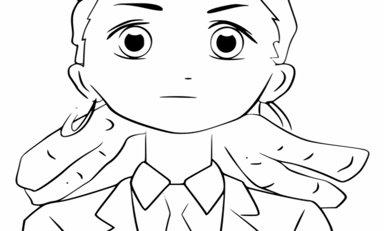 Anime Rei Hoomaru Coloring Page