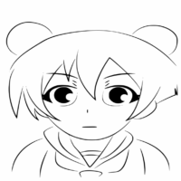 Anime Sasae Mochibaru Medaka Box Coloring Page