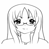 Anime Sawako Yamanaka Coloring Page